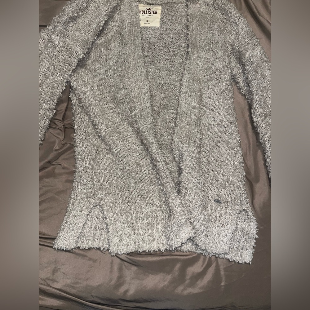 Hollister Heathered Gray Women's Cardigan